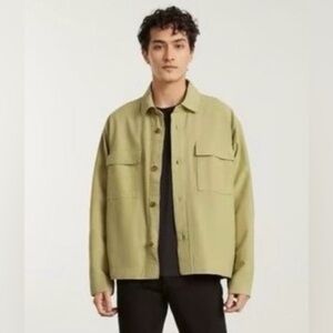Everlane Unisex Light Olive Shirt Jacket